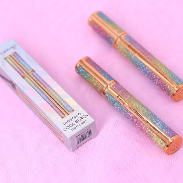 Mascara Shiny Beauty Waterproof Fiber Long Black Eyelash Extension Curling Lengthening