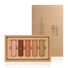 HOJO 5Pcs/Set Red Velvet Lipstick