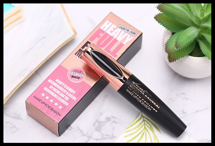 4D Eyelash Mascara Black Thick Volume Eye Cosmetic Makeup Mascara Long Lasting Curling Lengthening