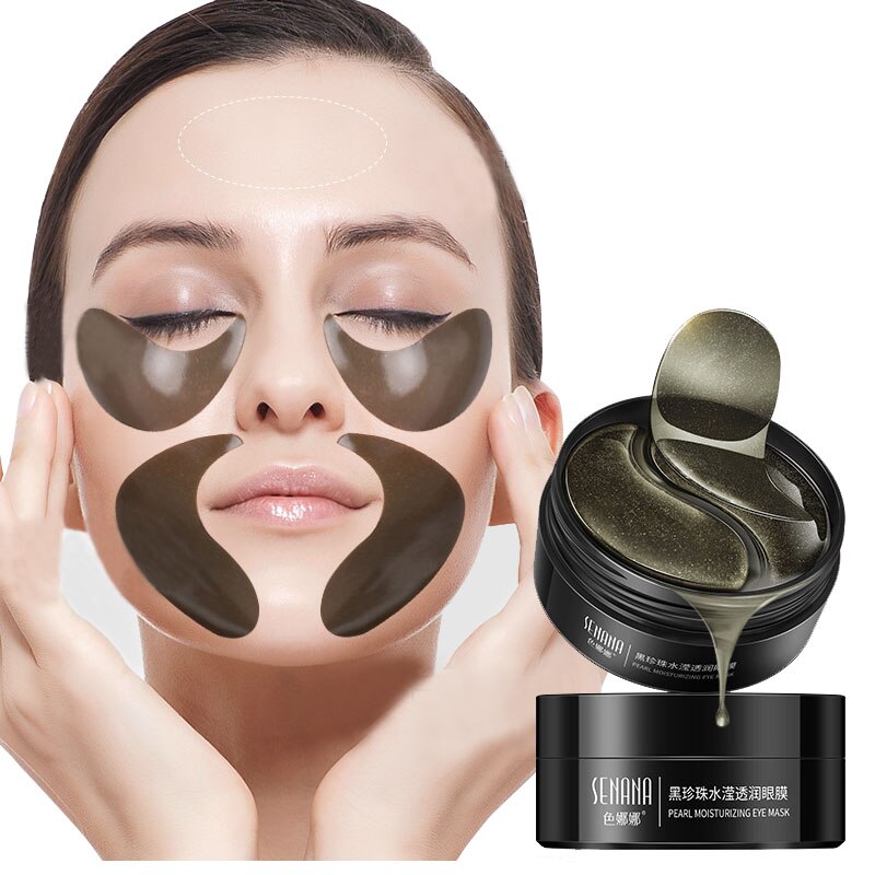 Black pearl Collagen eye mask anti wrinkle sleeping eye patch dark circles eye