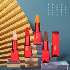 Classic National Style Carving Watery Jelly Lipstick Temperature Change Color
